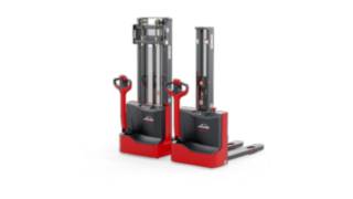 The electric pallet stackers ML 10, MM 10, and MM 10i from Linde Material Handling