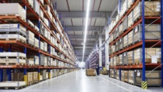 Employees on site in the warehouse