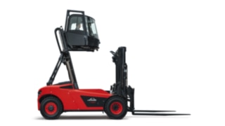 Linde heavy-duty forklift H160 with lift cab 