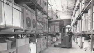 Reach truck FRER 2 from Lansing Bagnall at work in 1958.